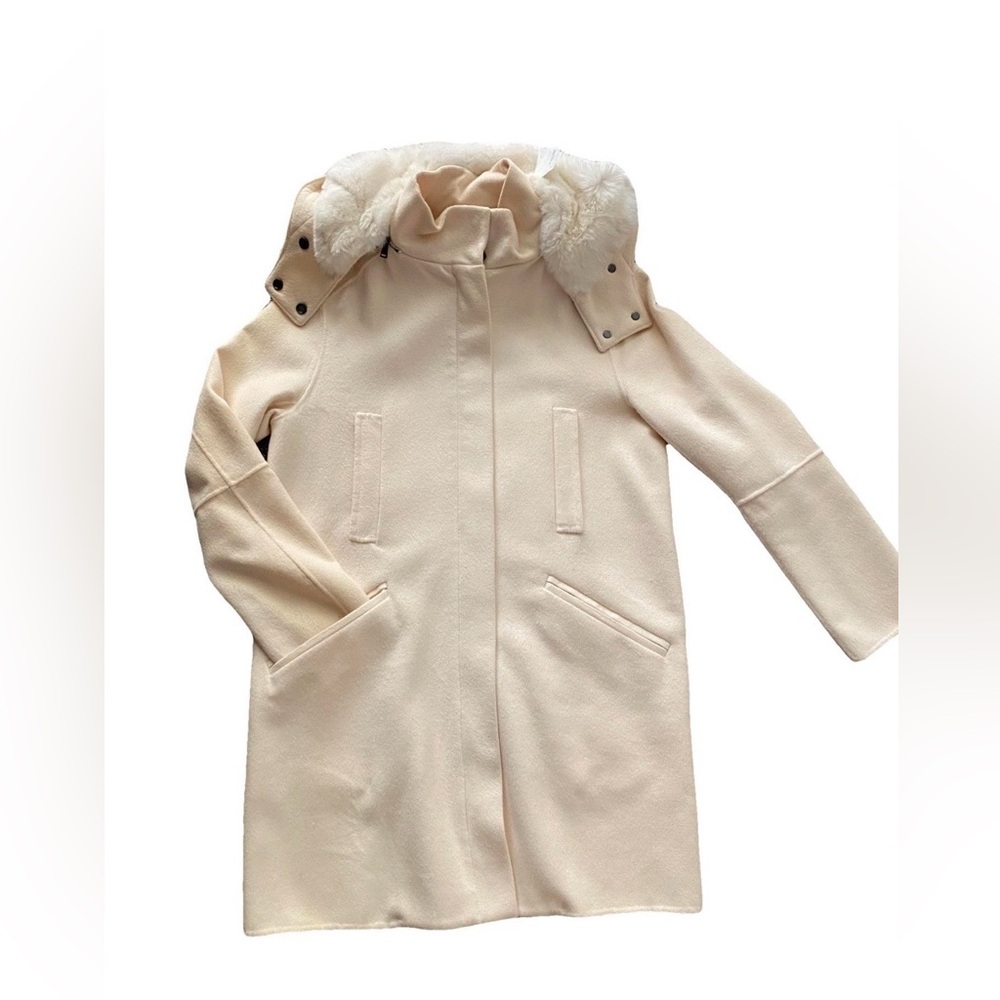 Vince Cream Hooded Jacket